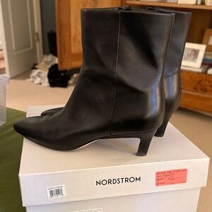 Nordstrom Elegant Black Heeled Boots
